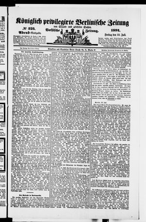 Königlich privilegirte Berlinische Zeitung von Staats- und gelehrten Sachen vom 13.07.1894