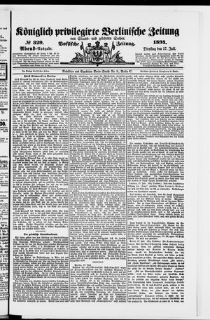Königlich privilegirte Berlinische Zeitung von Staats- und gelehrten Sachen vom 17.07.1894
