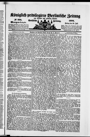 Königlich privilegirte Berlinische Zeitung von Staats- und gelehrten Sachen vom 20.07.1894