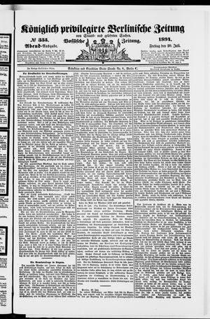 Königlich privilegirte Berlinische Zeitung von Staats- und gelehrten Sachen vom 20.07.1894