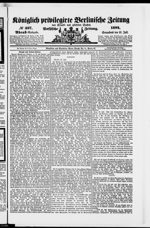 Königlich privilegirte Berlinische Zeitung von Staats- und gelehrten Sachen vom 21.07.1894