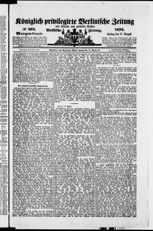Königlich privilegirte Berlinische Zeitung von Staats- und gelehrten Sachen vom 17.08.1894