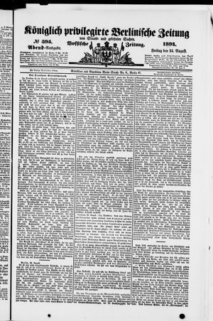 Königlich privilegirte Berlinische Zeitung von Staats- und gelehrten Sachen vom 24.08.1894