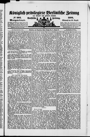 Königlich privilegirte Berlinische Zeitung von Staats- und gelehrten Sachen vom 29.08.1894