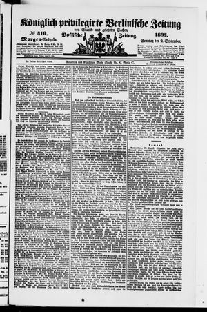 Königlich privilegirte Berlinische Zeitung von Staats- und gelehrten Sachen on Sep 2, 1894
