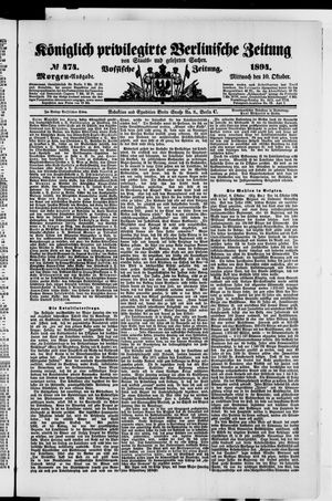 Königlich privilegirte Berlinische Zeitung von Staats- und gelehrten Sachen on Oct 10, 1894