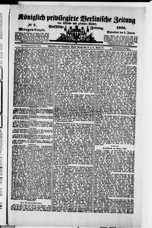 Königlich privilegirte Berlinische Zeitung von Staats- und gelehrten Sachen vom 05.01.1895