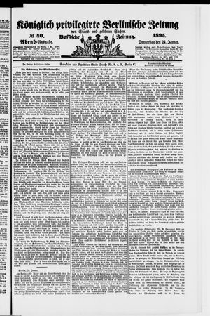 Königlich privilegirte Berlinische Zeitung von Staats- und gelehrten Sachen vom 24.01.1895