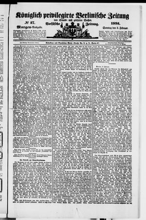 Königlich privilegirte Berlinische Zeitung von Staats- und gelehrten Sachen vom 03.02.1895