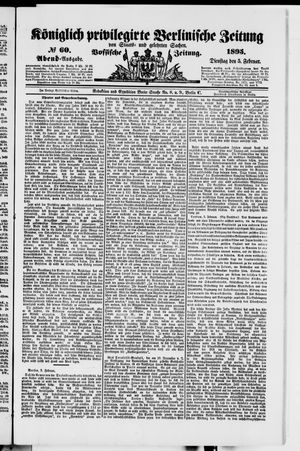 Königlich privilegirte Berlinische Zeitung von Staats- und gelehrten Sachen vom 05.02.1895