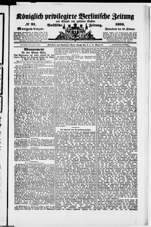 Königlich privilegirte Berlinische Zeitung von Staats- und gelehrten Sachen on Feb 23, 1895