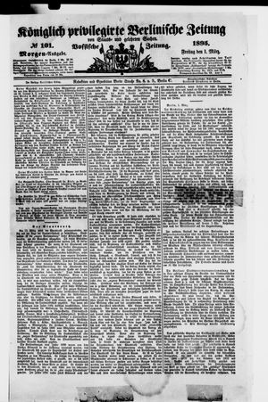 Königlich privilegirte Berlinische Zeitung von Staats- und gelehrten Sachen vom 01.03.1895
