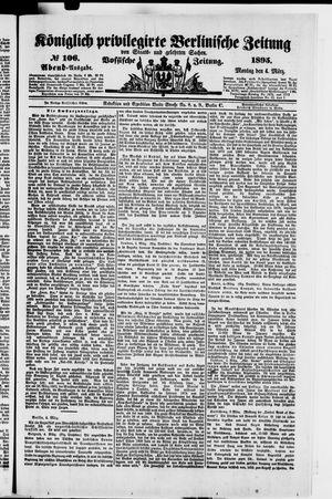 Königlich privilegirte Berlinische Zeitung von Staats- und gelehrten Sachen on Mar 4, 1895