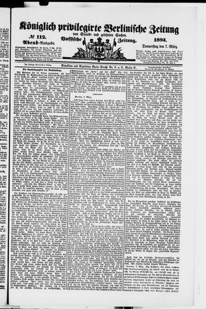 Königlich privilegirte Berlinische Zeitung von Staats- und gelehrten Sachen on Mar 7, 1895