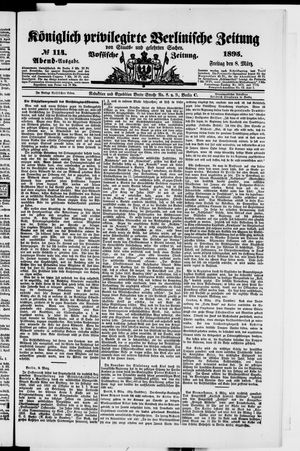 Königlich privilegirte Berlinische Zeitung von Staats- und gelehrten Sachen vom 08.03.1895
