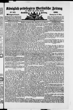 Königlich privilegirte Berlinische Zeitung von Staats- und gelehrten Sachen vom 10.03.1895
