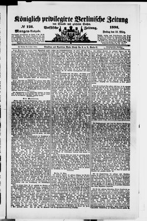 Königlich privilegirte Berlinische Zeitung von Staats- und gelehrten Sachen on Mar 15, 1895