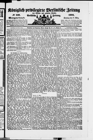 Königlich privilegirte Berlinische Zeitung von Staats- und gelehrten Sachen vom 17.03.1895