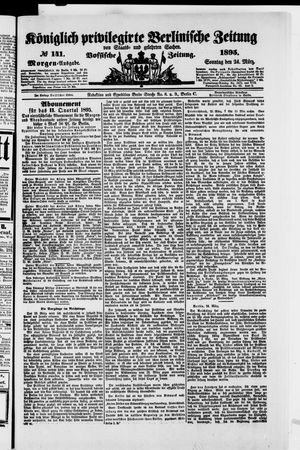 Königlich privilegirte Berlinische Zeitung von Staats- und gelehrten Sachen on Mar 24, 1895