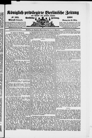 Königlich privilegirte Berlinische Zeitung von Staats- und gelehrten Sachen vom 25.03.1895