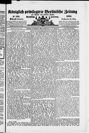 Königlich privilegirte Berlinische Zeitung von Staats- und gelehrten Sachen vom 26.03.1895