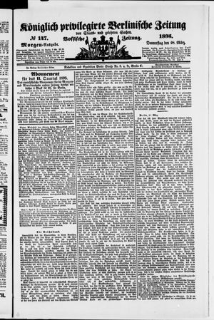 Königlich privilegirte Berlinische Zeitung von Staats- und gelehrten Sachen vom 28.03.1895