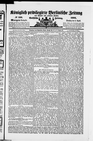 Königlich privilegirte Berlinische Zeitung von Staats- und gelehrten Sachen vom 02.04.1895