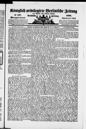 Königlich privilegirte Berlinische Zeitung von Staats- und gelehrten Sachen on Apr 3, 1895