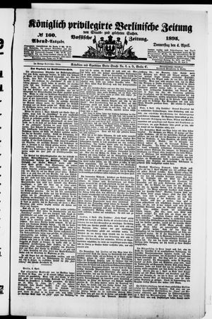 Königlich privilegirte Berlinische Zeitung von Staats- und gelehrten Sachen on Apr 4, 1895
