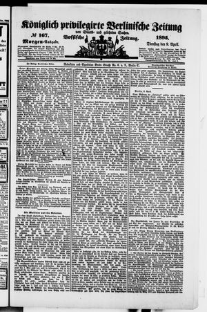 Königlich privilegirte Berlinische Zeitung von Staats- und gelehrten Sachen vom 09.04.1895