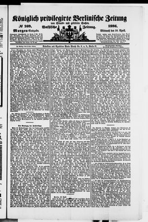 Königlich privilegirte Berlinische Zeitung von Staats- und gelehrten Sachen on Apr 10, 1895