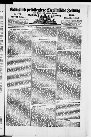 Königlich privilegirte Berlinische Zeitung von Staats- und gelehrten Sachen on Apr 17, 1895