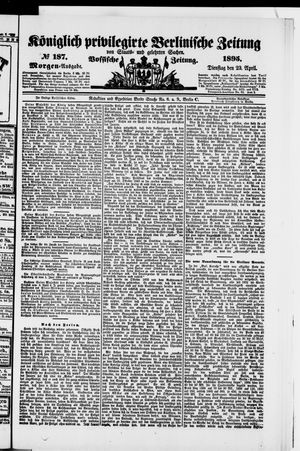 Königlich privilegirte Berlinische Zeitung von Staats- und gelehrten Sachen vom 23.04.1895