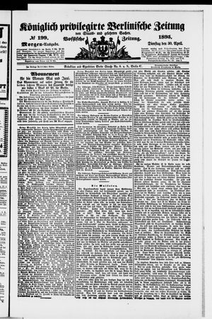 Königlich privilegirte Berlinische Zeitung von Staats- und gelehrten Sachen vom 30.04.1895