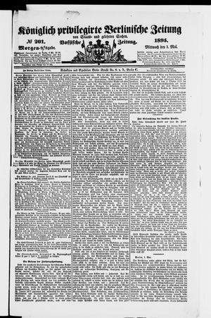 Königlich privilegirte Berlinische Zeitung von Staats- und gelehrten Sachen on May 1, 1895