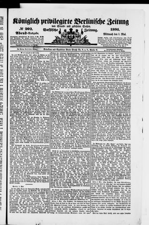 Königlich privilegirte Berlinische Zeitung von Staats- und gelehrten Sachen on May 1, 1895