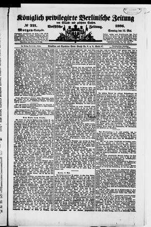 Königlich privilegirte Berlinische Zeitung von Staats- und gelehrten Sachen on May 12, 1895