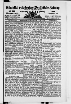 Königlich privilegirte Berlinische Zeitung von Staats- und gelehrten Sachen on May 14, 1895