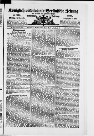 Königlich privilegirte Berlinische Zeitung von Staats- und gelehrten Sachen on May 21, 1895