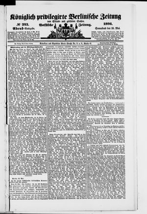 Königlich privilegirte Berlinische Zeitung von Staats- und gelehrten Sachen vom 25.05.1895