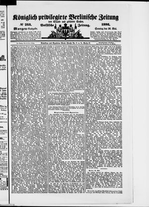 Königlich privilegirte Berlinische Zeitung von Staats- und gelehrten Sachen vom 26.05.1895