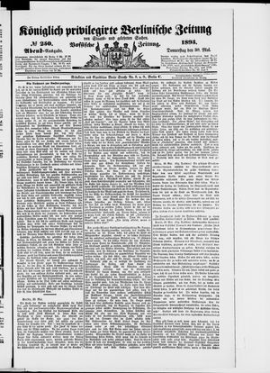 Königlich privilegirte Berlinische Zeitung von Staats- und gelehrten Sachen vom 30.05.1895