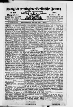 Königlich privilegirte Berlinische Zeitung von Staats- und gelehrten Sachen vom 01.06.1895
