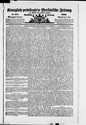 Königlich privilegirte Berlinische Zeitung von Staats- und gelehrten Sachen vom 05.06.1895
