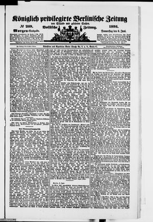 Königlich privilegirte Berlinische Zeitung von Staats- und gelehrten Sachen on Jun 6, 1895