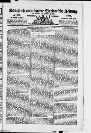 Königlich privilegirte Berlinische Zeitung von Staats- und gelehrten Sachen vom 08.06.1895