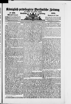 Königlich privilegirte Berlinische Zeitung von Staats- und gelehrten Sachen on Jun 24, 1895