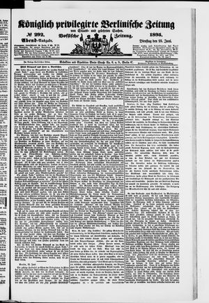 Königlich privilegirte Berlinische Zeitung von Staats- und gelehrten Sachen vom 25.06.1895