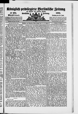 Königlich privilegirte Berlinische Zeitung von Staats- und gelehrten Sachen vom 25.06.1895
