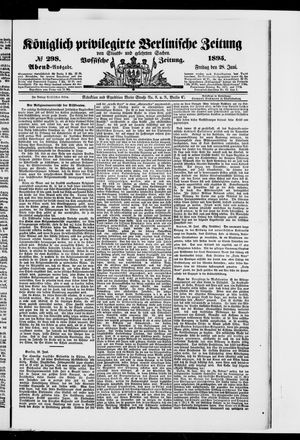 Königlich privilegirte Berlinische Zeitung von Staats- und gelehrten Sachen vom 28.06.1895